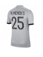 Paris Saint-Germain Nuno Mendes #25 Auswärtstrikot 2022-23 Kurzarm